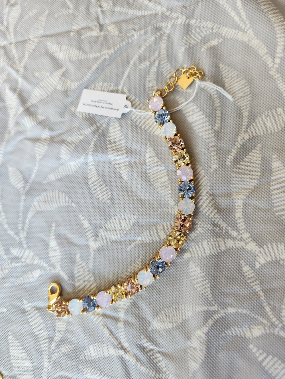 Parklane Pastel impression set in Gold. Multicolor Crystal Bracelet